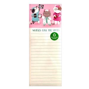 Clementine Paper Kitty Cat Nurses Call the Shots Tall Magnetic List/Shopping Pad